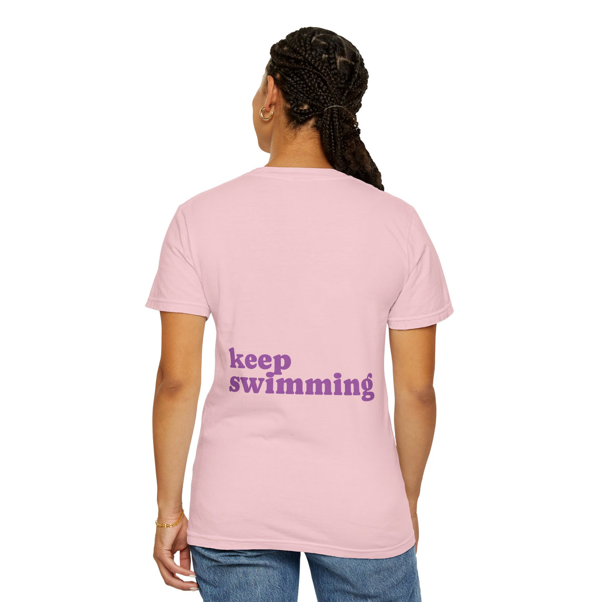 Keep Swimming Fish T-Shirt — Custom Artistic Ocean Tee