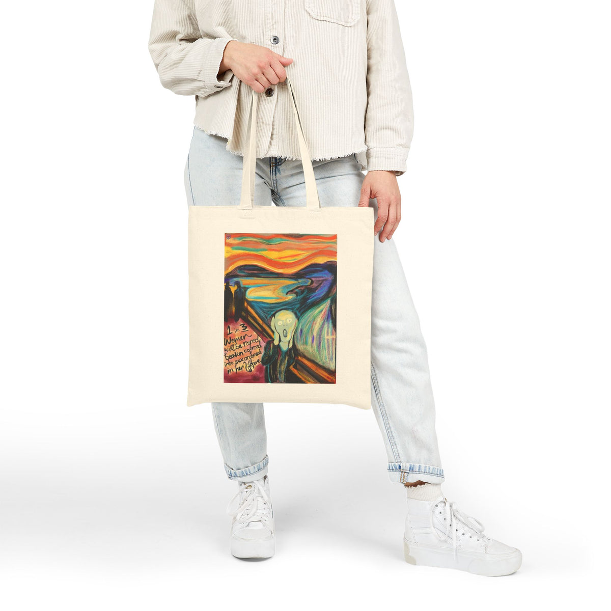 Art Scream Tote — "Wanna Scream?" Canvas Bag
