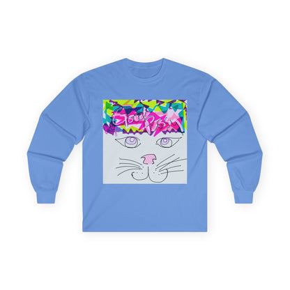 i'm better than good - Long Sleeve Tee —  Custom Colorful Cat Art