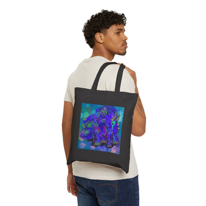 Canvas Tote — 'Keeping My Promises to Myself' | Triceratops Art