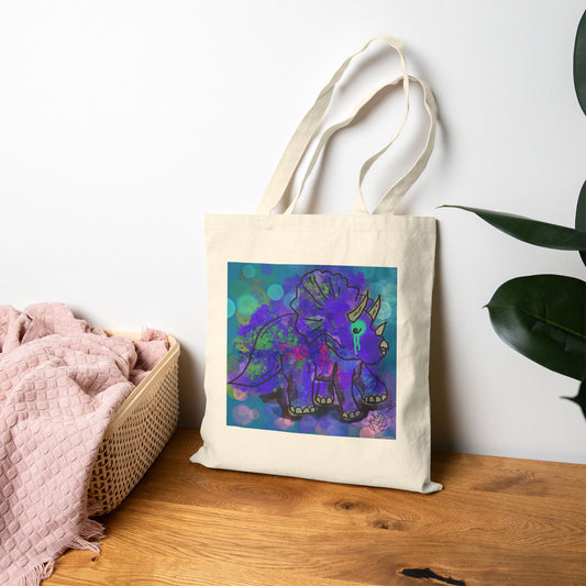 Canvas Tote — 'Keeping My Promises to Myself' | Triceratops Art