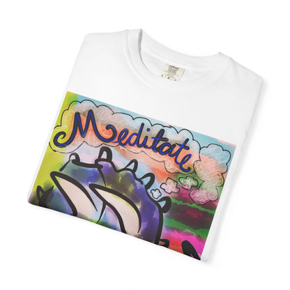 Meditate Dino T-Shirt | Don't Hate, Meditate! | Graphic Tee