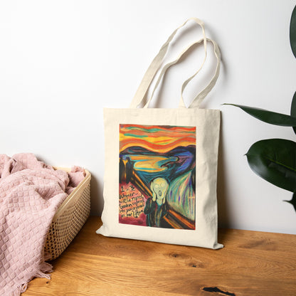 Art Scream Tote — "Wanna Scream?" Canvas Bag
