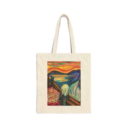 Art Scream Tote — "Wanna Scream?" Canvas Bag