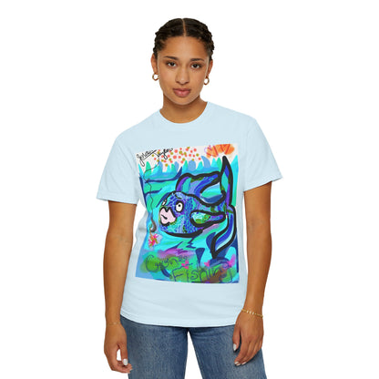 Keep Swimming Fish T-Shirt — Custom Artistic Ocean Tee