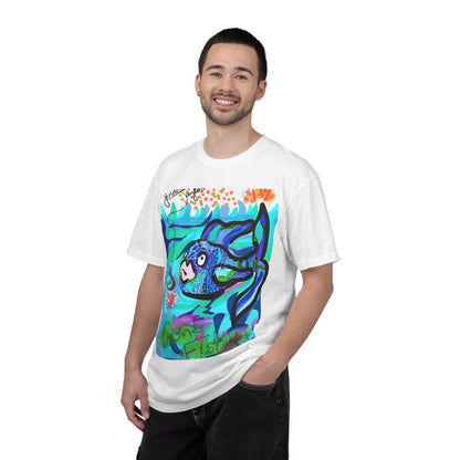 Keep Swimming Fish T-Shirt — Custom Artistic Ocean Tee
