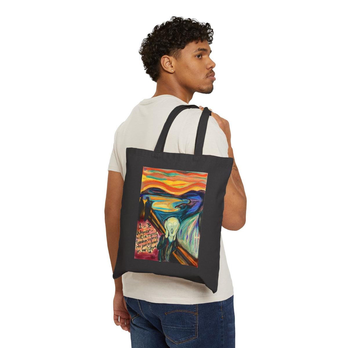 Art Scream Tote — "Wanna Scream?" Canvas Bag