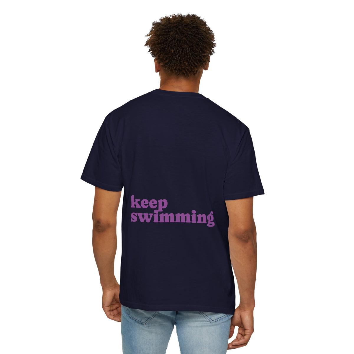 Keep Swimming Fish T-Shirt — Custom Artistic Ocean Tee