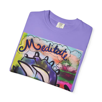 Meditate Dino T-Shirt | Don't Hate, Meditate! | Graphic Tee