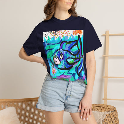 Keep Swimming Fish T-Shirt — Custom Artistic Ocean Tee