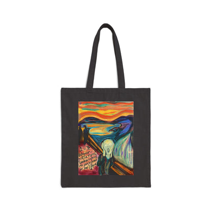 Art Scream Tote — "Wanna Scream?" Canvas Bag