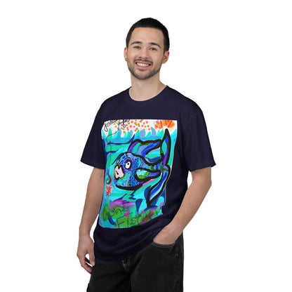 Keep Swimming Fish T-Shirt — Custom Artistic Ocean Tee