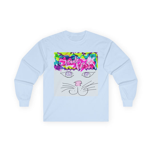 i'm better than good - Long Sleeve Tee —  Custom Colorful Cat Art