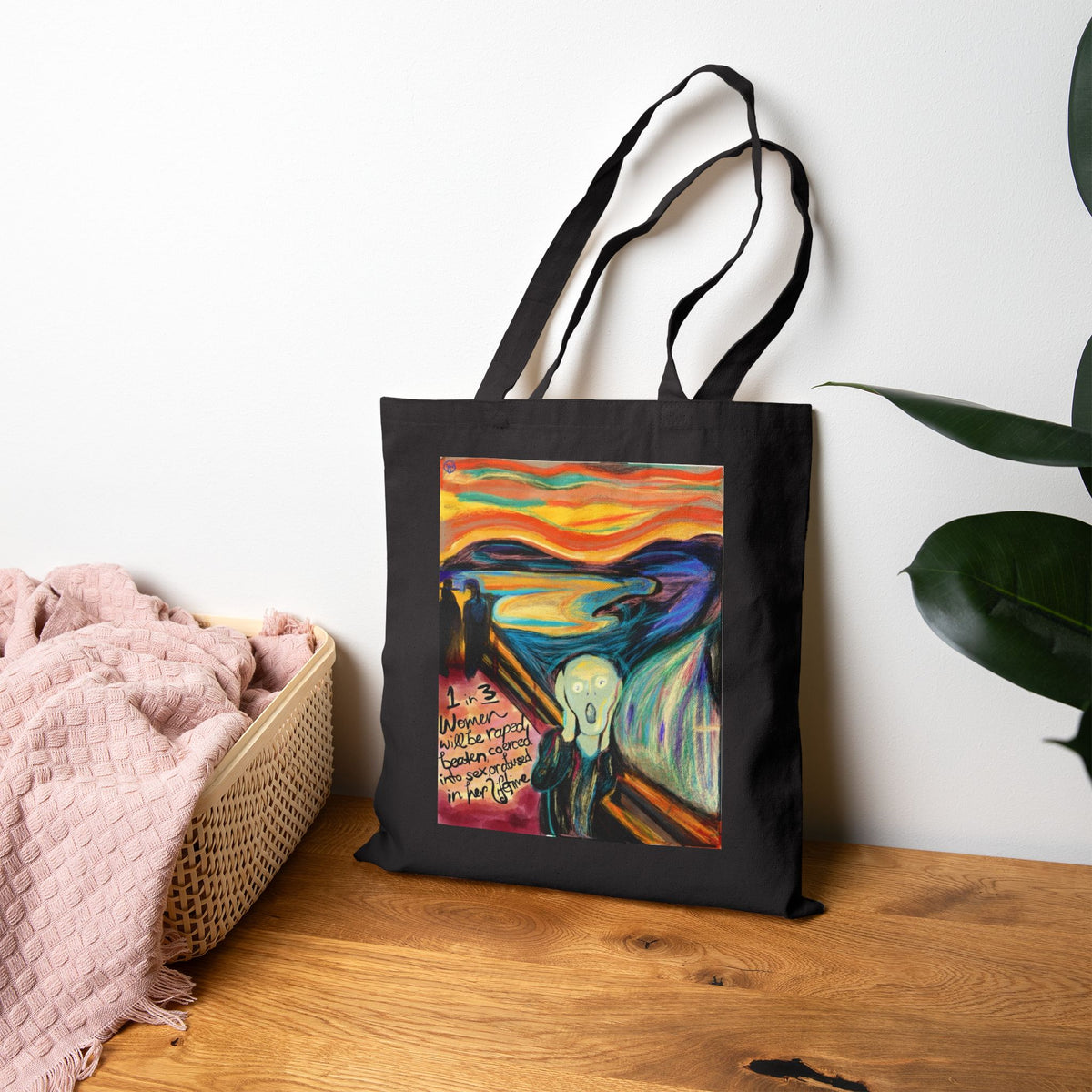 Art Scream Tote — "Wanna Scream?" Canvas Bag