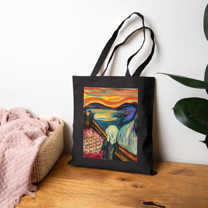 Art Scream Tote — "Wanna Scream?" Canvas Bag