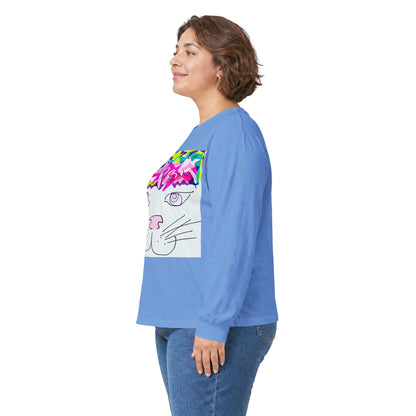 i'm better than good - Long Sleeve Tee —  Custom Colorful Cat Art