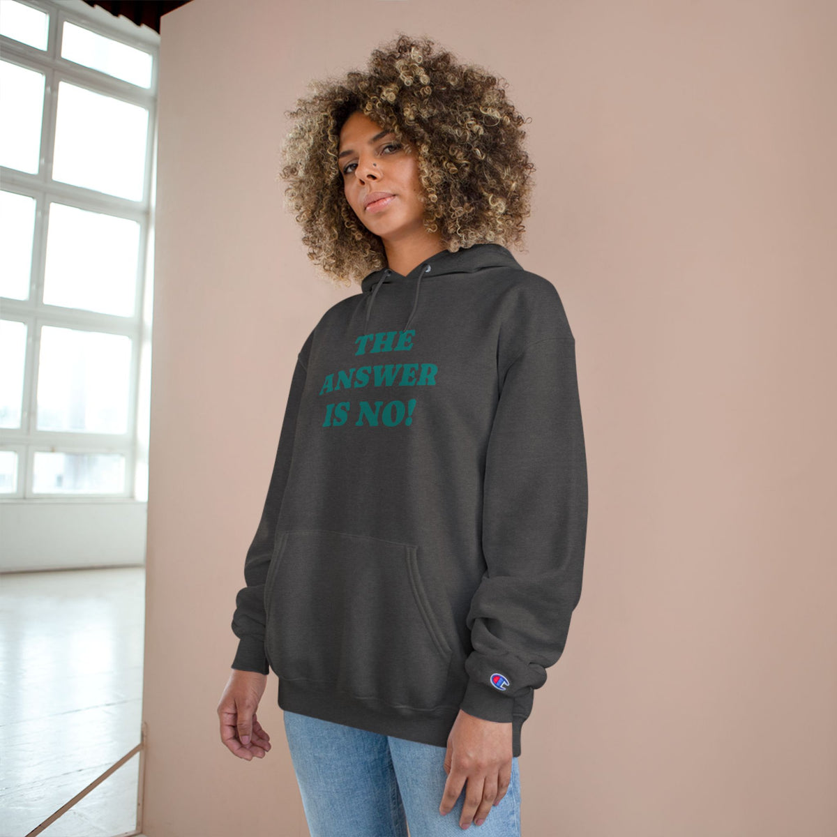 The Answer Is No! Hoodie — Graphic Scream Pullover