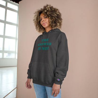 The Answer Is No! Hoodie — Graphic Scream Pullover