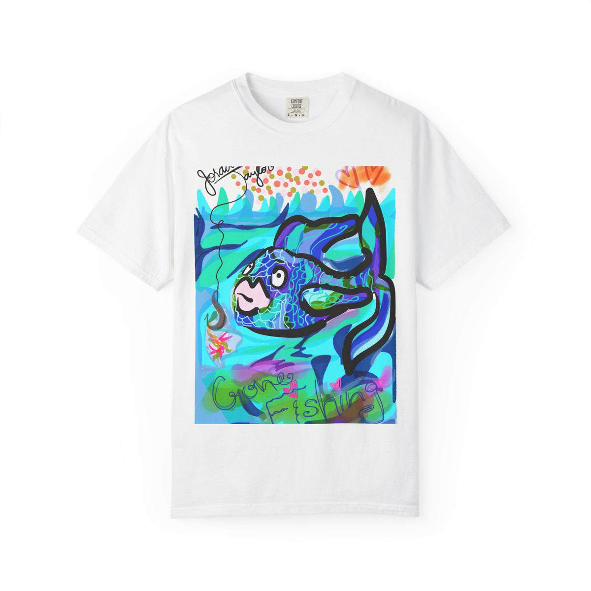 Keep Swimming Fish T-Shirt — Custom Artistic Ocean Tee