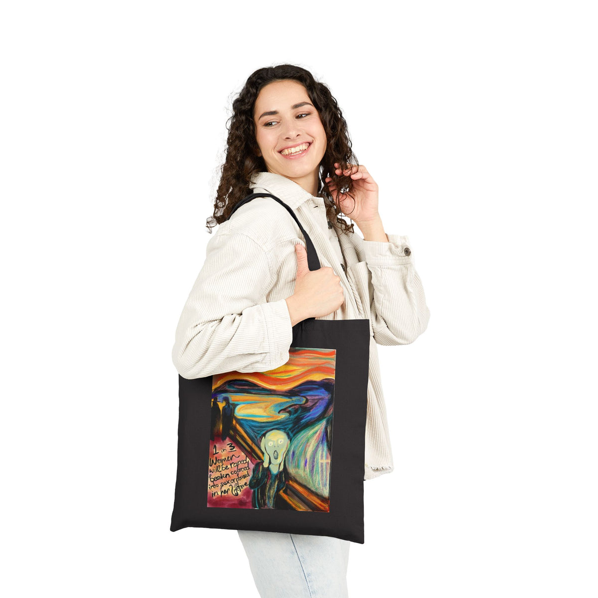 Art Scream Tote — "Wanna Scream?" Canvas Bag
