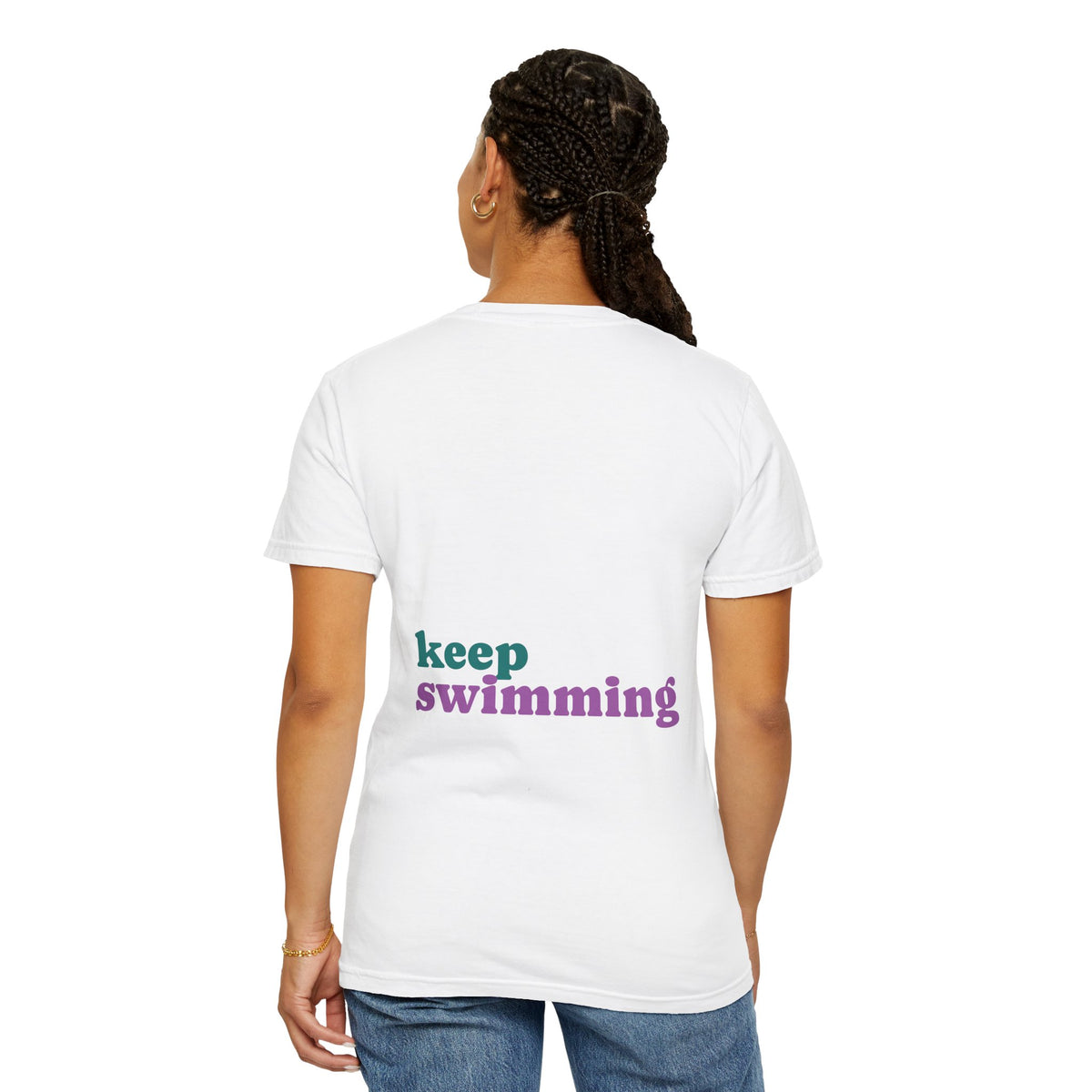 Keep Swimming Fish T-Shirt — Custom Artistic Ocean Tee