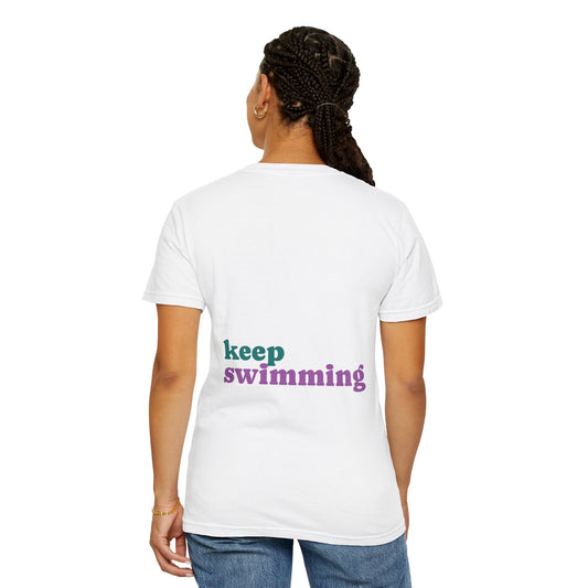 Keep Swimming Fish T-Shirt — Custom Artistic Ocean Tee