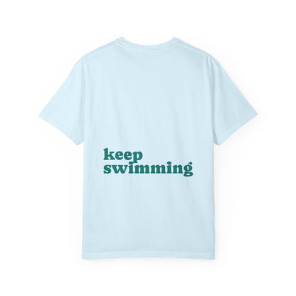 Keep Swimming Fish T-Shirt — Custom Artistic Ocean Tee