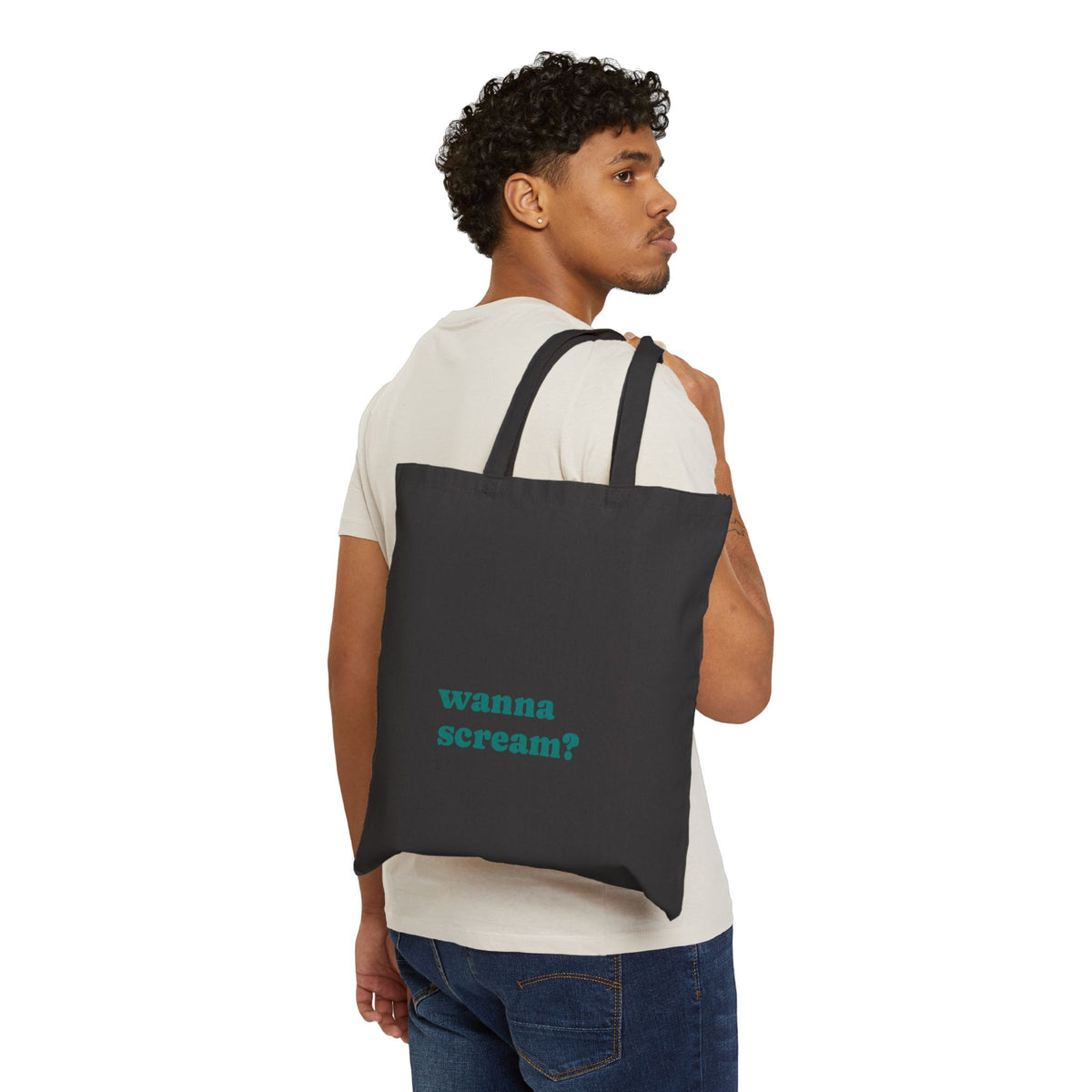 Art Scream Tote — "Wanna Scream?" Canvas Bag