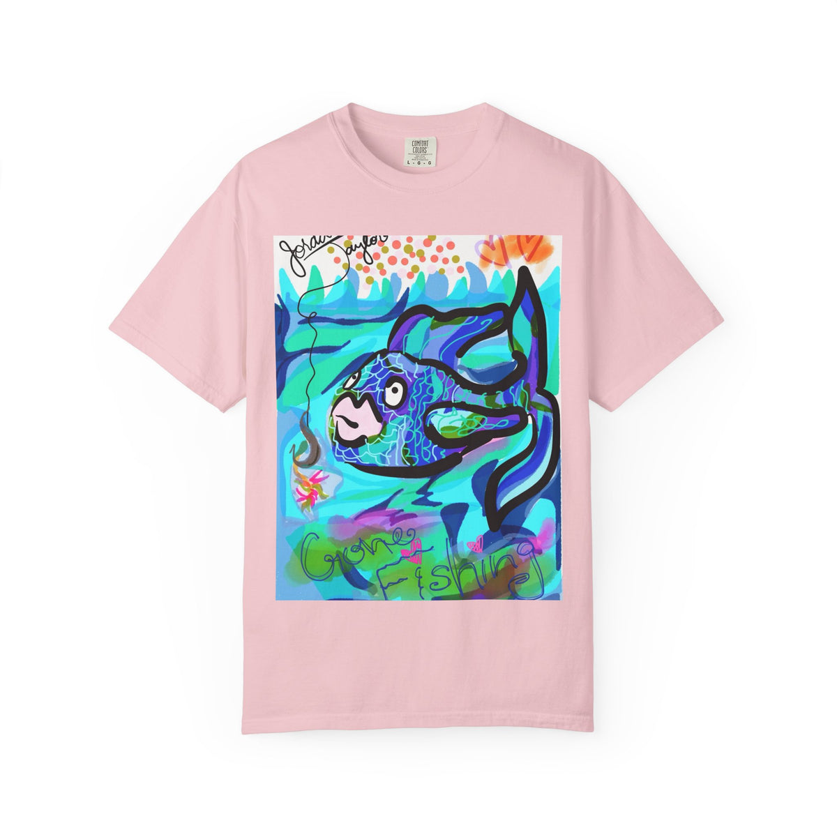 Keep Swimming Fish T-Shirt — Custom Artistic Ocean Tee