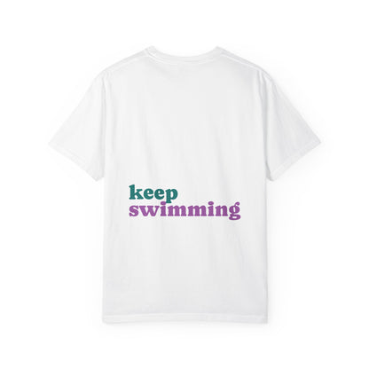 Keep Swimming Fish T-Shirt — Custom Artistic Ocean Tee